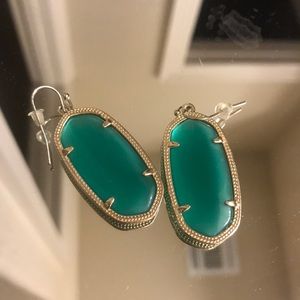 Kendra Scott green earrings